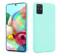 HS Products HSP Turquoise Case compatible with Samsung Galaxy A51 | Premium TPU Silicone Case | Scratch-resistant Shockproof | Matte Surface | Perfectly fitting, soft, ultra-thin protective case