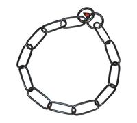 HS SPRENGER Basic Dog Collars Long Link Collar - Black Stainless Steel