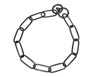 HS Sprenger Pets accesories Long Link Necklace - Stainless Steel Black