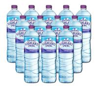 HS Still Spring Water from Scotland's Ochil Hills Refreshing and Hydrating Water 1.5L Bottle Recyclable (Pack of 12)