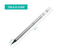 Hs01-bc2 Millimeter Tip Plating for T65-k65/kr/ils/b2/bc2/bc3 Internal Heating 0. 4 Soldering Swift Heat Conduction Extended Iron Soldering Stations - Alloy Construction Black Chrome Lifespan(T65-KR)