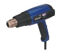 HS102 Hot Air Heat Gun 2000W 3 Speed 50C-600C Variable Heat Garage By Sealey