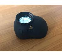 HS110 FORENSIC MAGNIFIER LOUPE White + Ultra Violet 365nm illumination x10Mag, For visualising alterations to documents, embossed print, UV security print, ID cards and currency, tickets, fingerprints