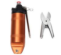 HS20 Series Professional Pneumatic Scissors Air Nippers Shears Cutting Tool for Plastic Cable Wire Copper Iron Stainless Steel Alloy Steel Cutter Head Aviation Aluminum Body (HS20-F5)