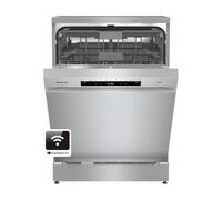 HS673C60XUK 16 Place Settings, Wifi enabled, Auto Dry, Invertor Technology, Quiet, Quick Wash, Eco Cycle, 3 Baskets, Full Size Freestanding Stainless Steel Dishwasher - C Energy (HxWxDcm) - 85x60x60