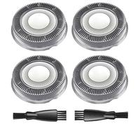 HS740 Replacement Heads Compatible with Philips Norelco Head Shaver Pro 5000 7000 9000 Series, Skull Shaver for Men and Women HS5980 HS7980 HS9980, 2 Cleaning Brush