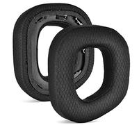 HS80 RGB Thicker Upgrade Quality Earpads - Replacement Ear Cushion Cup Compatible with Corsair HS80 RGB Wireless Headphone, High-Density Noise Cancelling Foam，Added Thicknes (Black Fabric)