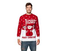 HSA Football Mens Ladies Christmas Xmas Jumper Sweater Retro Novelty Knitted Sweater Jumper United Exclusively to Ltd Sizes S/M/L/XL/2XL/3XL/4XL