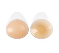 HSAJS Strapless Bras Invisible Adhesive Stick on Bra Silicone Backless Push Up Bra Sticky Bra Reusable Skin Friendly Comfortable Cup Bra & 2Pcs Nipple Covers Bra for Swimsuit Women (E)