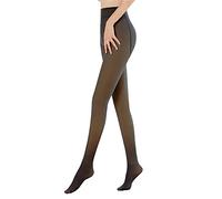 HSAJS Women Extra Thick Warm Winter Double Line Stretch Leggings Thermal Fleece Tights Soft Opaque Footed Tight (Black With Fleece)