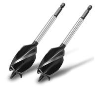 hsawbit 2pcs x 28mm x 165mm Wood Drill Bit, Auger Drill Bits for Wood 1/4 Inch Hex Shank Woodworking Hole Drill Bit