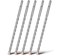 HSAWBIT 5 PACK OF - 14mm x 260mm LONG SDS MASONRY DRILL BIT, TUNGSTEN CARBIDE TIP SDS PLUS SHANK, FOR WALL STONE CONCRETE BRICK