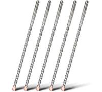 HSAWBIT 5 PACK OF - 8mm x 310mm LONG SDS MASONRY DRILL BIT, TUNGSTEN CARBIDE TIP SDS PLUS SHANK, FOR WALL STONE CONCRETE BRICK