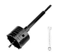 hsawbit 80mm Concrete Hole Cutter Core Drill Bit with 110mm SDS Plus Shank Connecting Rod, Masonry Hole Saw Tungsten Carbide Teeth for Concrete Cement Brick Wall Stone