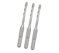 hsawbit SDS Plus Hammer Drill Bits 5mm x 110mm x 3, SDS Masonry Dill Bit Cross Tip Carbide Drill bit for Brick Walls, Concrete, Stone