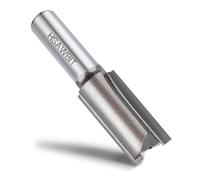 hsawbit Straight 2-Flute Router Cutter, 1/2 Inch Shank, 13mm Cut Diameter & 30mm Cut Length, Flush Trim Router Bit for Woodworking