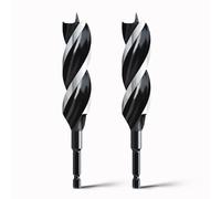 hsawbit Wood Drill Bits, 2pcs x 24mm x 155mm Auger Drill Bit Extra Long Drill Bits Wood Plastic, Drywall Woodworking Hole Drill Bit