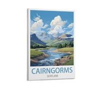 HSAYYIII Cairngorms Scotland Vintage Travel Poster 08x12inch(20x30cm) Canvas Art Poster And Wall Art Picture Print Bedroom Decor