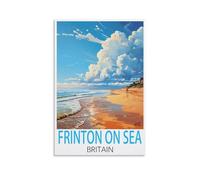 HSAYYIII Frinton on Sea Britain Vintage Travel Posters 24x36inch(60x90cm) Canvas Art Poster And Wall Art Picture Print Bedroom Decor