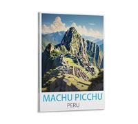 HSAYYIII Machu Picchu Peru Vintage Travel Posters 12x18inch(30x45cm) Canvas Art Poster And Wall Art Picture Print Bedroom Decor