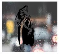 HSC Design Custom Decal Car for Grim Reaper Scythe for Car, Truck, Funny, Window, Motorcycle, Helmet, Bumper, Decal for Laptop, Phone, Home Decoration / 6 in x 3 in