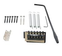 HSCGIN 1 Set Western Stringed Instrument Accessories ST Electric Guitar Single Swing Tension Plate Bridge Black Zinc Alloy Tremolo