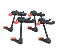 HSCGIN 4PCS 196x100mm Black Quick Release Trigger F Clips Woodworking Power Clamp Trigger Bar Clamp Single Handed Ratchet Woodworking Clamp for Wood Bonding Processes