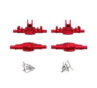 HSCJMEHT Metal Front And Rear Axle Housing Compatible With FMS 1/24 FCX24M Camel Cup D110 First-Generation Discovery RC(Red)