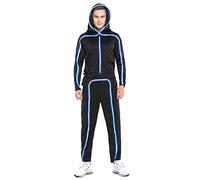 HSCTEK Light-up Adult Stick Figure Costume, Ice Blue, Medium