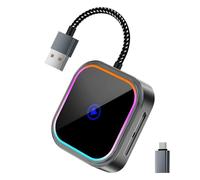HSCX litech Wireless CarPlay & Android Auto Adapter (2025 Model) - Bluetooth 5.2 & 5GHz WiFi, Plug & Play, for iPhone 8+/iOS 10+ & Android 11+, Cars Since 2017