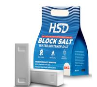 HSD 100% Genuine Food Grade Water Softener Salt Blocks - Compatible with All Water Softener Machines. Ideal for Laundry, Kitchen, Dishwasher & Industrial Use. Premium Quality Salt Blocks