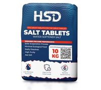 HSD 10kg Water Softener Salt Tablets | High Purity Regenerating Salt | Compatible with All Water Softener Machines | Reduces Limescale | Improves Appliance Efficiency | 1 Pack