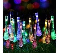 HSD 20 Led Multicolour Tear Drop Lights (4M) - Solar Power Lights For Christmas, Weddings, And Home Decor
