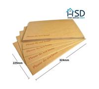 HSD C4 Pocket Envelopes (50 Pack) - Manilla Boardbacked Hardback (A4 Envelopes) - 324X229mm, Do Not Bend