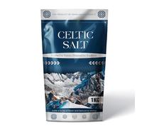 HSD Celtic Sea Salt - 1kg | 100% Organic Unrefined Celtic Salt | Rich in 82+ Essential Minerals | Hand Harvested Light Grey Celtic Salt Crystals from France