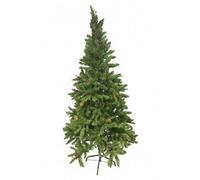 HSD Christmas Tree 150Cm 600 Tips - Full Pointed Tip Artificial Tree With Red Fruit And Pine Cones, Rich Foliage For Holiday Homes