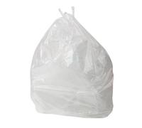 HSD Clear Compactor Sacks (5 Pack) - 50X8X120Cm (20X3X47") - 150 Gauge Heavy Duty 140L Waste Bin Liners