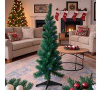 HSD Fiber Optic Light Christmas Tree 120Cm 130 Tips - Medium Pre Lit Tree With Colour Changing Led Lights