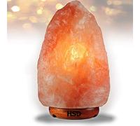 HSD Himalayan 100% Natural Pink Crystal Rock Salt lamp|Therapeutic|Hand Carved | Best for Luxurious Interior, Emits Calming Amber, Boosts Mood & Improves Sleep -with OnOff Switch,Cable&Bulb (7-9kg)