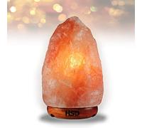 HSD Himalayan 100% Natural Pink Crystal Rock Salt lamp|Therapeutic|Hand Carved | Best for Luxurious Interior, Emits Calming Amber, Boosts Mood & Improves Sleep -with OnOff Switch,Cable&Bulb (2-3 kg)