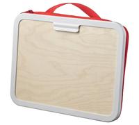 HSD MALA Portable Drawing Case, Drawing Board with Small Clamp, Painting Wooden Box Art Coloring Drawing Art Supplies Case Gift, Red 35x27 CM
