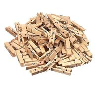 HSD Mini Pegs Natural Wooden Craft Cloth Photo Wood Hanging Small Spring Clips 25mm (36)