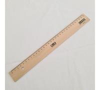 HSD Mobius & Ruppert (M+R) 30Cm Beechwood Ruler With Steel Edge - Untreated, Toxin-Free, Metric (mm/cm)