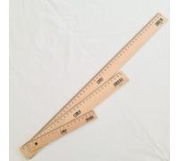 HSD Mobius & Ruppert (M+R) Beechwood Ruler Set - 17Cm,30Cm,50Cm With Steel Edge - Untreated, Toxin-Free (mm/cm)