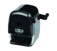 HSD Mobius & Ruppert (M+R) Black Crank Desktop Pencil Sharpener (7-11.6 mm) - German Precision & Auto-Stop