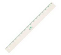 HSD Mobius & Ruppert (M+R) Green Line Ruler - 30Cm Biobased Carbon (69%), Metric Scale, Eco-Friendly, Durable, Transparent Design