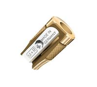 HSD Mobius & Ruppert (M+R) Pollux Brass Pencil Sharpener - Concave Long-Tip Precision