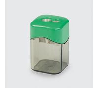 HSD Mobius & Ruppert (M+R) Quattro Swing Eco Double-Hole Sharpener (58 X 37 X 37mm) - Recycled Polystyrene, Compact Design