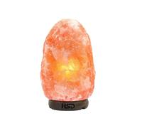 HSD Natural Himalayan Pink Salt Lamp with On/Off Switch Cable Fitting with Bulb Wooden Base Crystal Salt 100% Original Himalayan Crystal Rock Salt Lamp Beautifully Hand Craft (3-5 Kg)