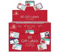 HSD Red Cute Design Christmas Stickers 80Pk - Perfect For Holiday Crafts, Christmas & Party Decorations